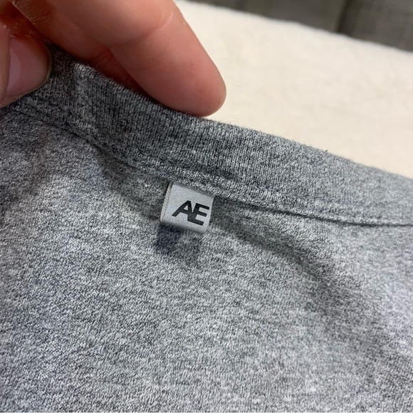 EU American Eagle Men's Flex Long Sleeved Logo Tee - Picture 8 of 10